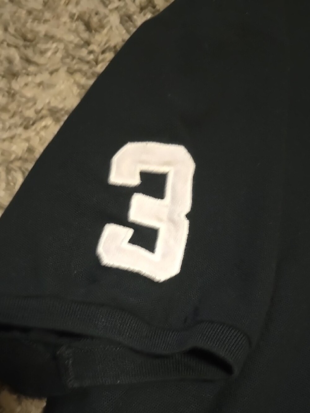 Ralph Lauren Men's Black Polo with White Pony Logo - Picture 4 of 5